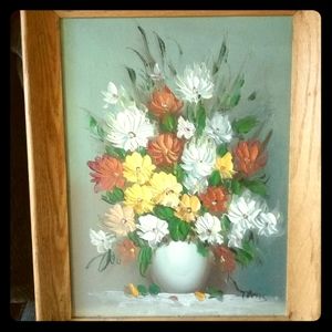 Oil painting signed Thomas in original frame